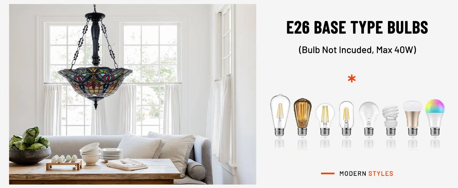 Tiffany Victorian Glass Chandelier DS-DR32 — EFperfect